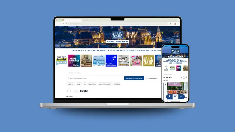 Website und App in Vorschau